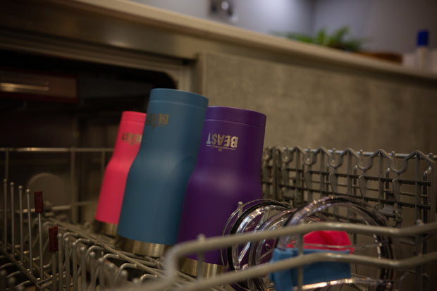 Reusable Stainless Steel Double Insulated Coffee Tumbler With Straw - Greens Steel - 20 oz - Purple