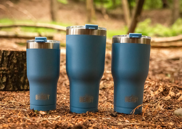 Reusable Stainless Steel Double Insulated Coffee Tumbler With Straw - Greens Steel - 30 oz - Stormy Sky
