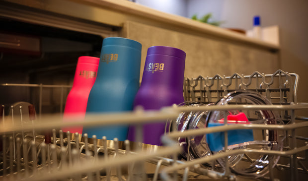 Reusable Stainless Steel Double Insulated Coffee Tumbler With Straw - Greens Steel - Hot Pink