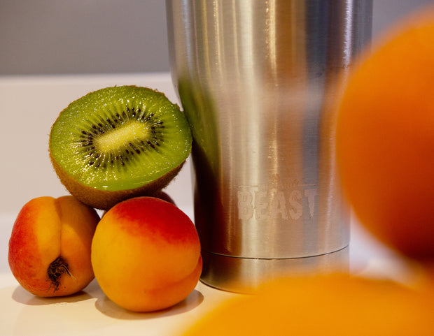 Reusable Stainless Steel Double Insulated Coffee Tumbler With Straw - Greens Steel - Stainless 