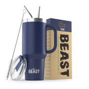 BEAST Stainless Steel Double Wall Insulated Tumbler With Straws