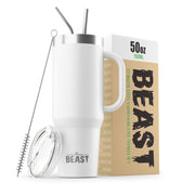 BEAST Stainless Steel Double Wall Insulated Tumbler With Straws