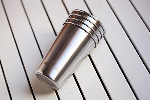 16 oz Stainless Steel Tumbler Cups (4 Pack) - Greens Steel