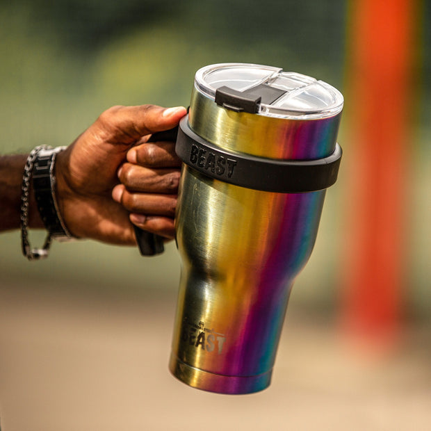Zebra Travel mug with a handle — Craig Bone